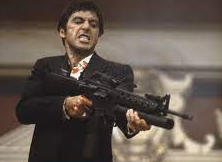 "Say 'hello' to my little friend!" - Scarface