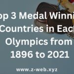 Top 3 Medal Winning Countries in Each Olympics from 1896 to 2021